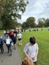Second Class Explores the Wonders of Autumn with Sixth Class in Herbert Park