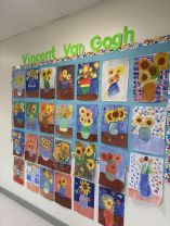 Ms. O’Gara’s 5th Class Art Inspired by Van Gogh