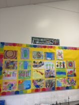 Ms. O’Gara’s 5th Class create art inspired by Hundertwasser!
