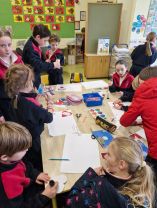 Art for Grandparents Day with our Buddy Class 