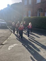 Damhsa sa Halla i Mt. Eden inniu! (Dancing in the hall today with 6th Class) 